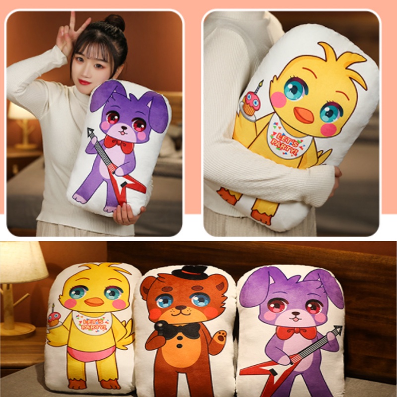 Foxy Chica Bonnie Nights Freddy's Five At Bantal Boneka Mainan Hewan Lembut Mewah