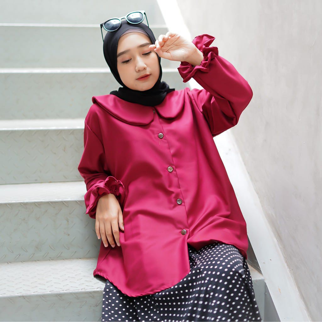 RABIYA BLOUSE / BAJU ATASAN TERBARU / ATASAN WANITA BUSUI / ATASAN WANITA MOSCREPE