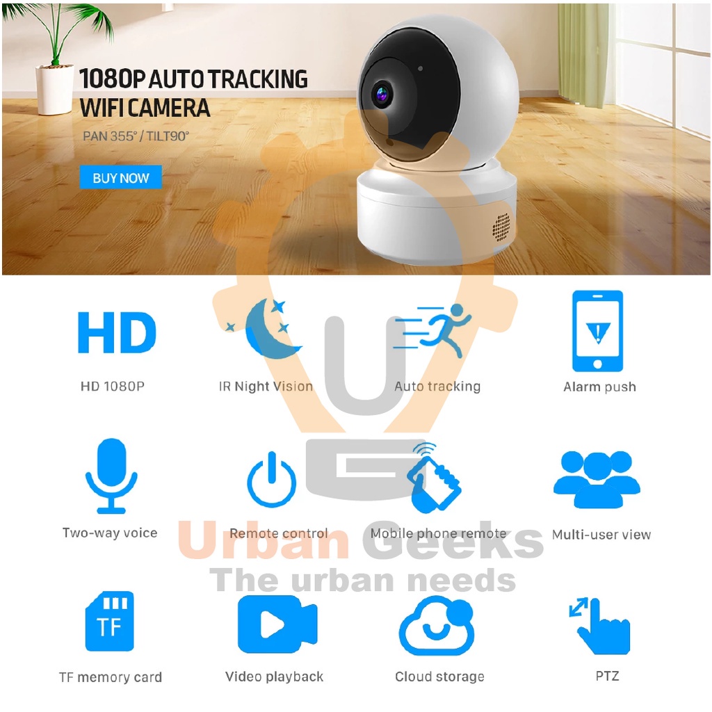 CCTV Camera 2.4G/5G Wifi Camera IP Camera 2MP HD Mini Indoor 1080p YiIOT