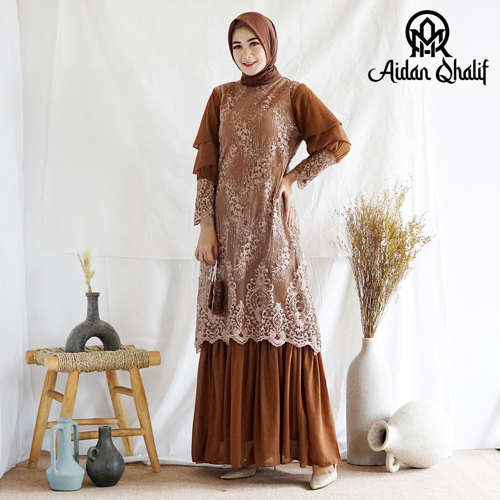 Dress Liora Full Payet RI / Kebaya Modern / Gamis Pesta Mewah / Dress Bridesmaid