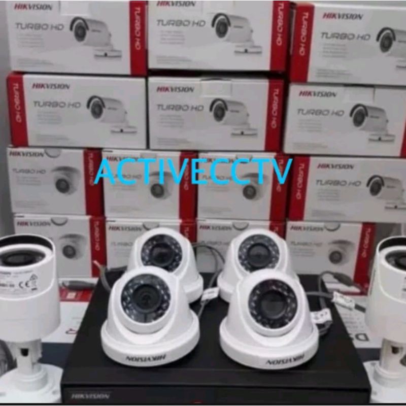 PAKET KAMERA CCTV HIKVISION 6 KAMERA 2MP 1080P FULL HD DVR 8 CHANNEL HDD 1TB