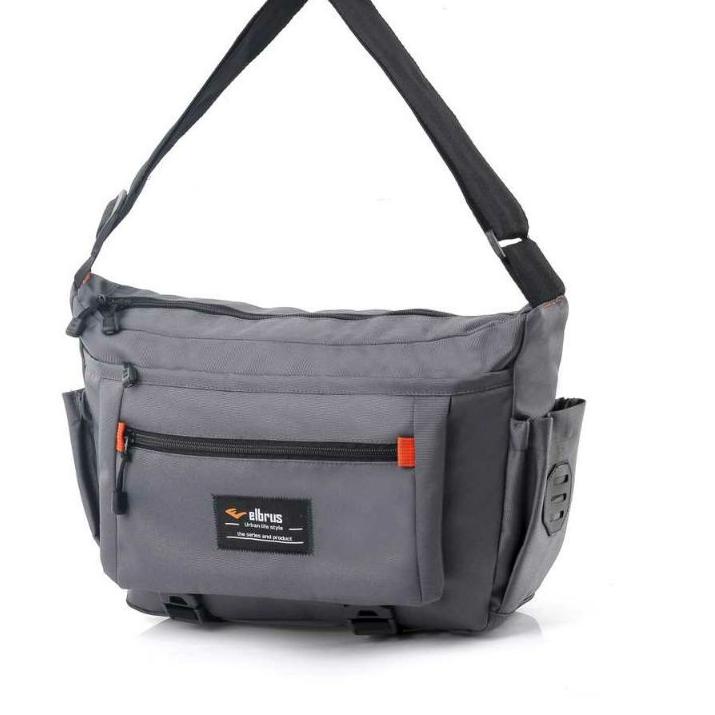Elbrus Original - Tas Selempang Pria Samping Bahu Kerja & Kantor Messenger Kuliah Slempang Slingbag 