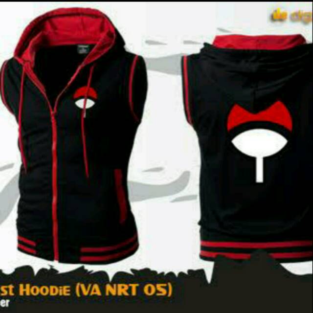 Sweater Anime Uchiha / Sweater Rompi Uchiha