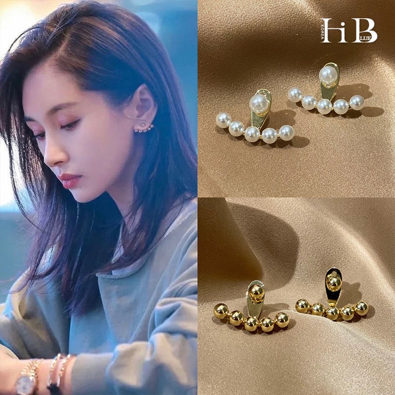 Anting Sterling Silver Hypoallergenic Hias Mutiara Untuk Musim Gugur Dan Musim Dingin