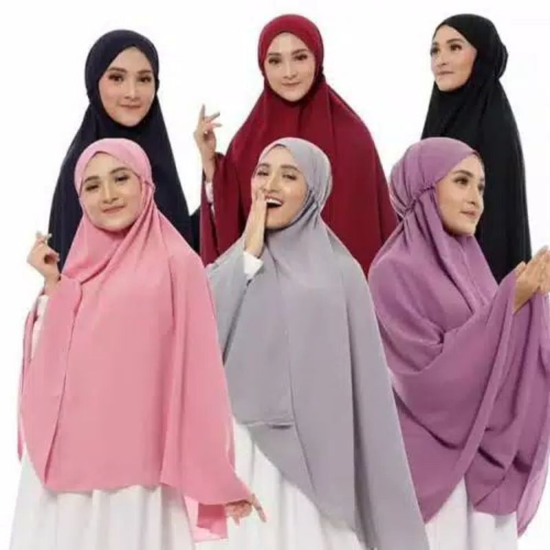 Hijab Instan Bergo Jumbo Non Ped Wolfis | Syria Bergo