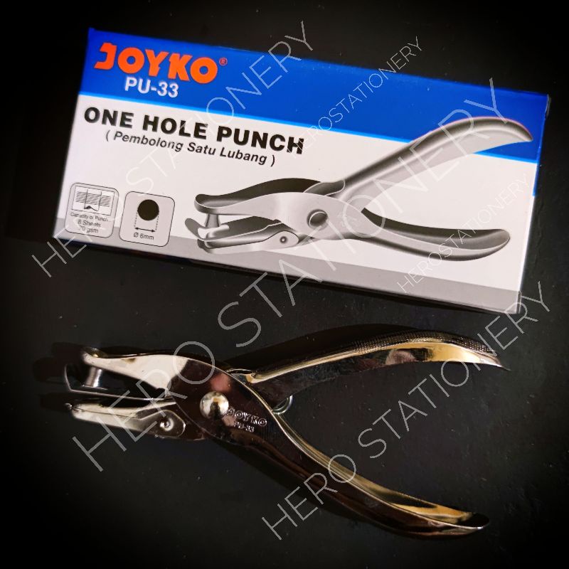 

Pembolong kertas metal satu lubang one hole punch joyko PU-34 PU-33