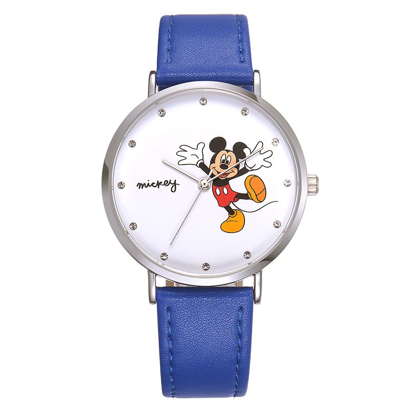 Disney Ori MS1189 Mickey Mouse Jam Tangan Wanita Perempuan Remaja Dewasa Blue