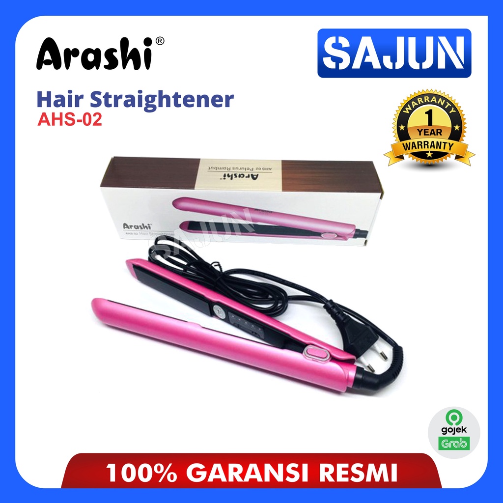 Arashi Hair Straightener AHS02 Catokan Rambut AHS 02