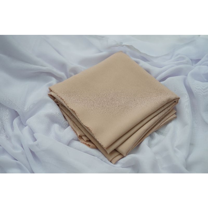 [ COD ] JILBAB SYAR'I AZZAHRA SEGIEMPAT DIAMOND LASERCUT JUMBO 130x130-Cream