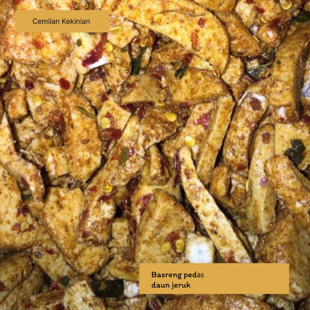 

Jajanam kekinian basreng pedas daun jeruk, cemilan kekinian