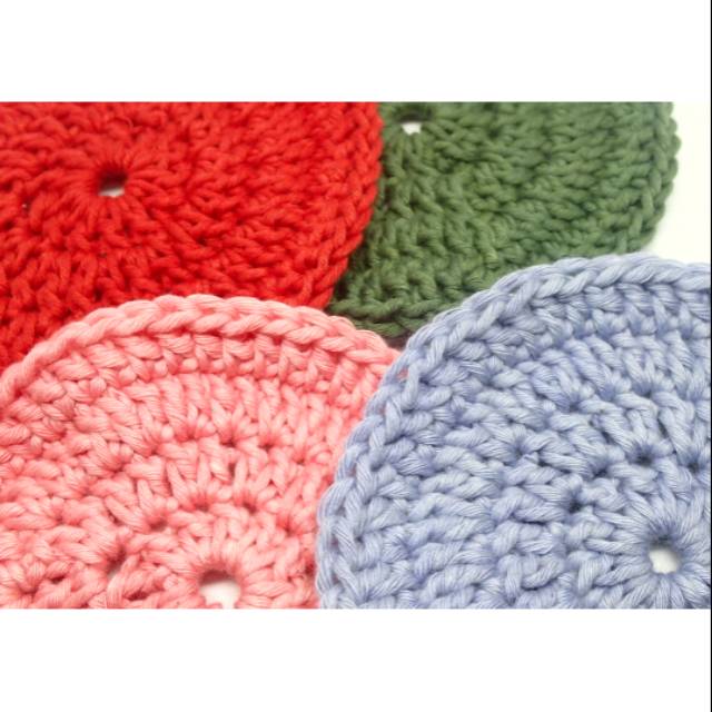Alas gelas crochet / alas gelas rajut / alas gelas / rajut