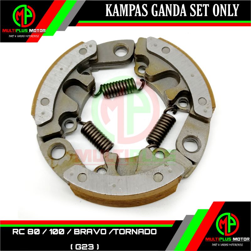 Kampas kopling ganda otomatis set only RC100,RC 100,RC 80,RC80,BRAVO,JET COLET