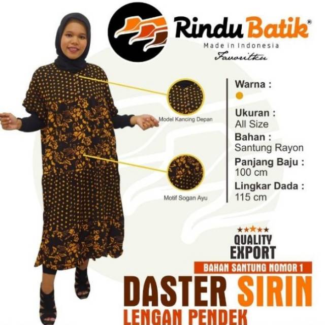 Daster Sirin T by Rindu Batik