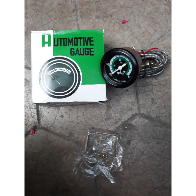 Meteran Temperatur Panas/ Temp Gauge/ Indikator Suhu Mesin Mobil Truk Universal merk MEC