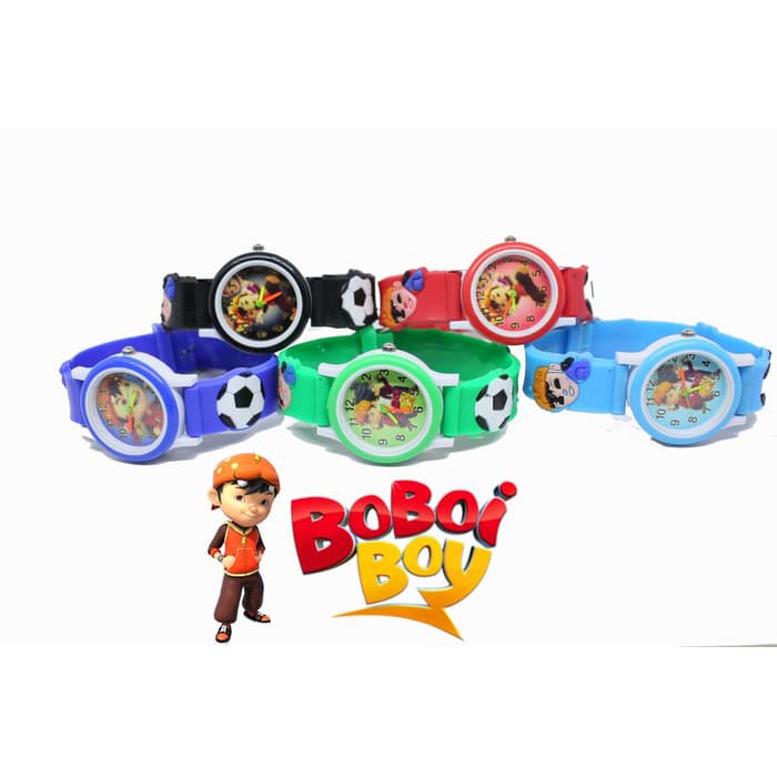 JAM TANGAN ANAK KARAKTER BOBOIBOY JAM TANGAN RUBBER ANALOG