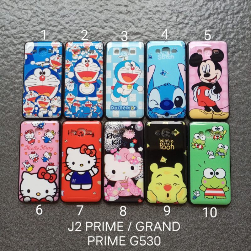 Case gambar Samsung J2 prime . Grand prime G530 motif cewek ( 6 motif ) soft softcase softshell silikon cover casing kesing housing