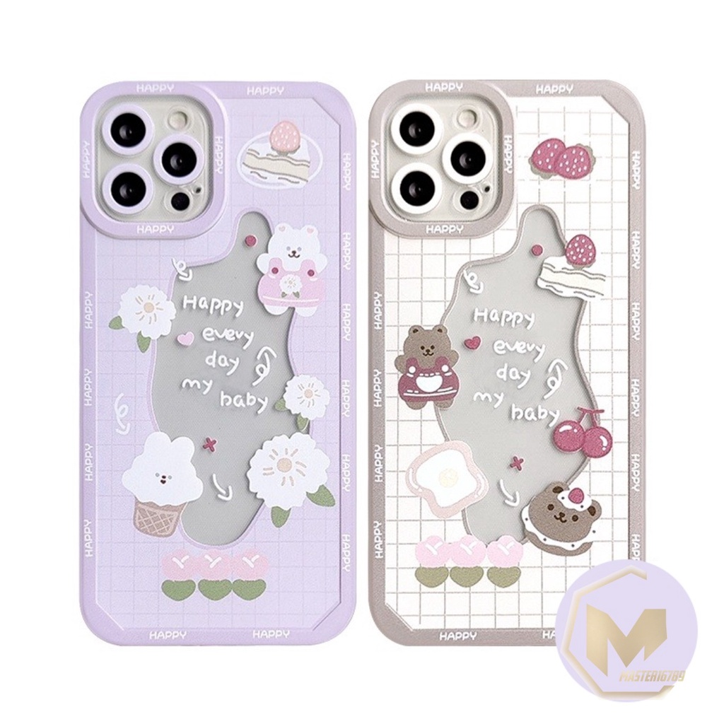 SS106 SOFT CASE DESAIN KUE STRAWBERRY CHERRY IPHONE 6 6S 6+ 6S+ 7 8 SE 7+ 8+ X XS XS MAX XR 11 12 13 MINI PRO MAX IP 14 PRO MAX PROMAX MA3387