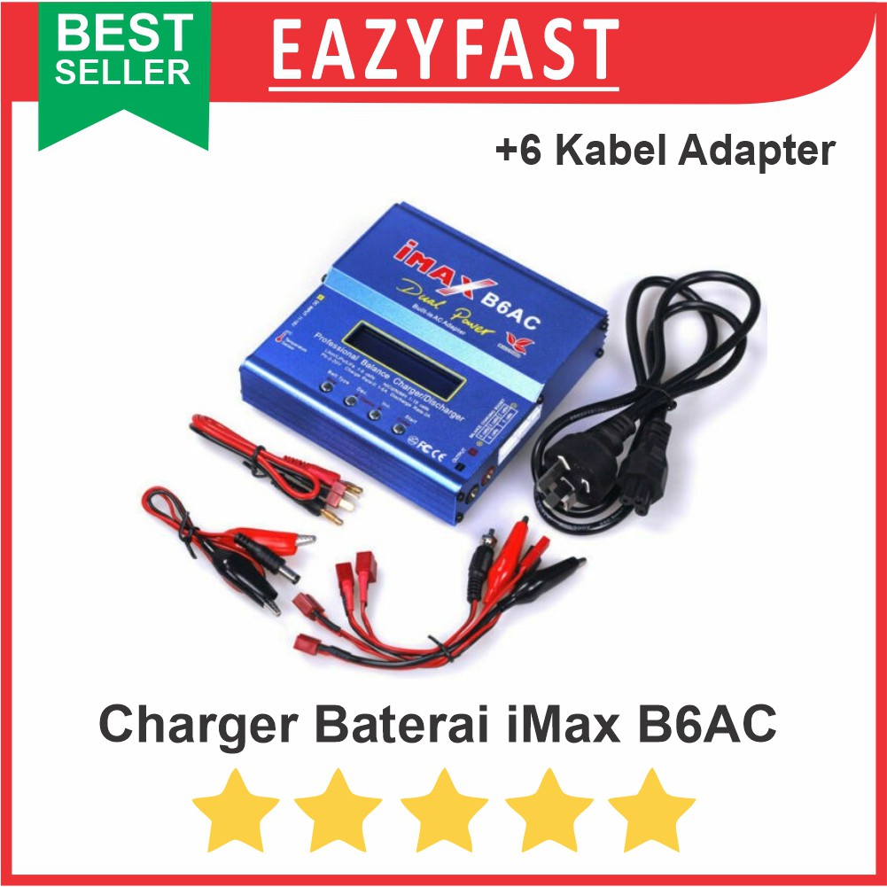 iMAX B6AC Charger Balancer Baterai Lipo Li-ion LiPoly Life NiCd NiMH