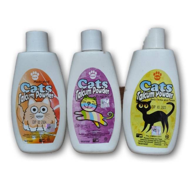 Bedak Talkum | TALCUM POWDER for Dog or CAT  - Bedak Kucing/anjing (Raid all)