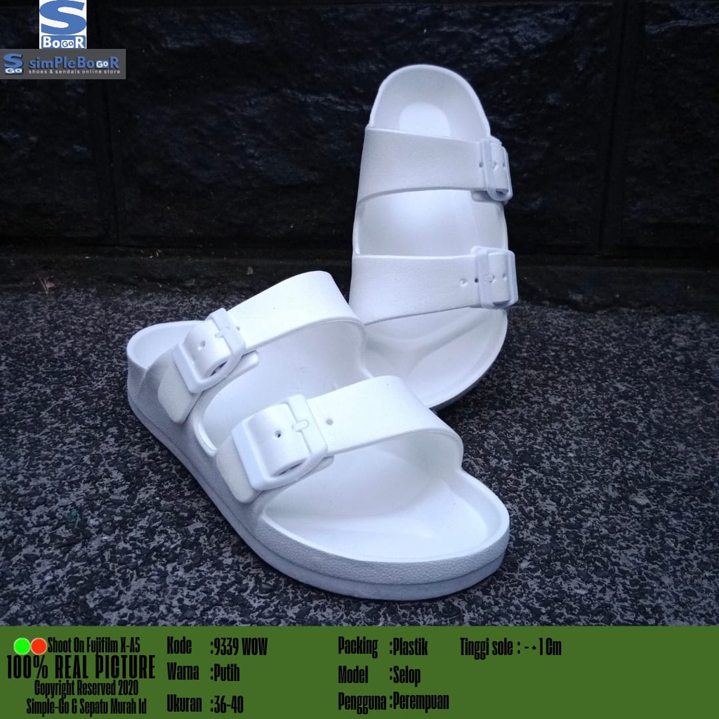 sandal slop wanita terbaru/keren model 9339 wow size 36-40