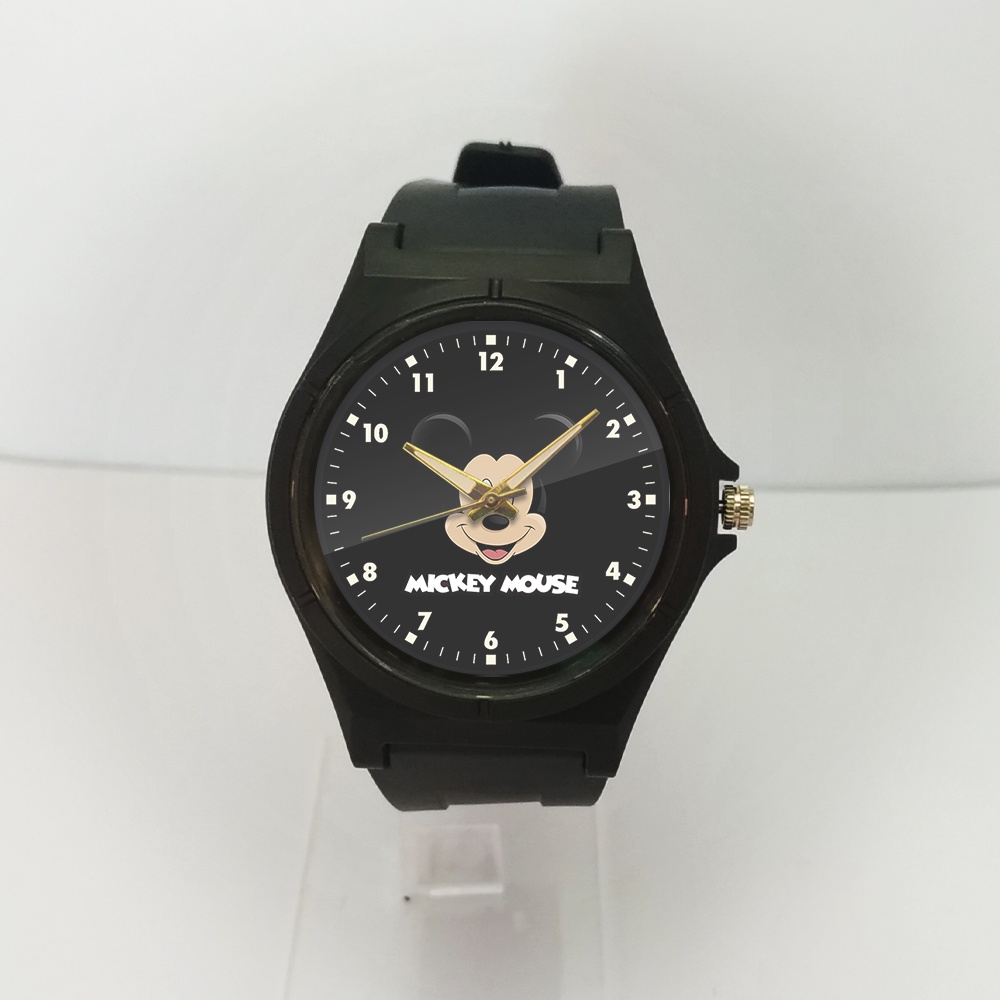 Mickey Mouse Jam Tangan || Jam Tangan Wanita Mickey Mouse Custom Nama