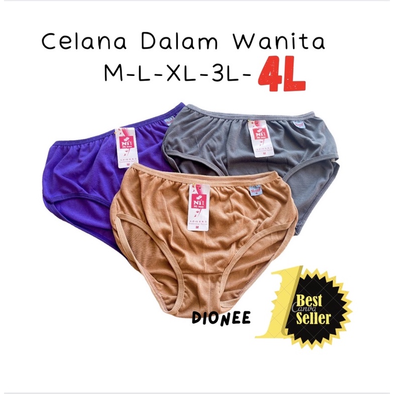 CD Celana Dalam Wanita Dewasa Remaja Katun Jumbo Kancut Wanita Sempak Wanita Celana Dalam Ibu Ni ONE M L XL XXl 4L