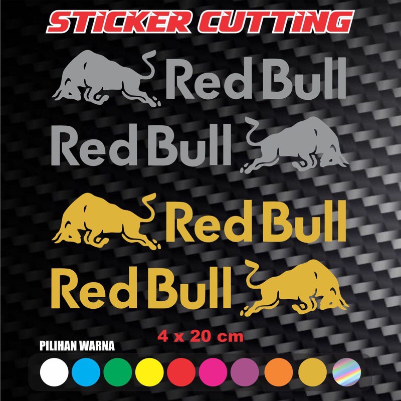 Sticker Red Bull stiker motor sticker helm