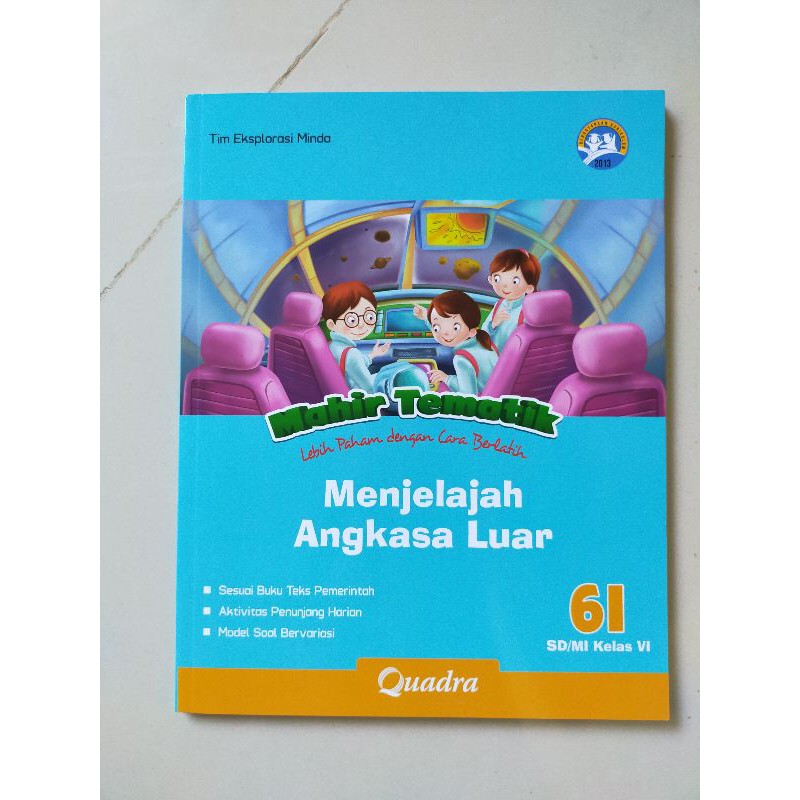 ORI satu paket buku mahir tematik K13 Quadra kelas 6 FGHI semester 2 edisi terbaru