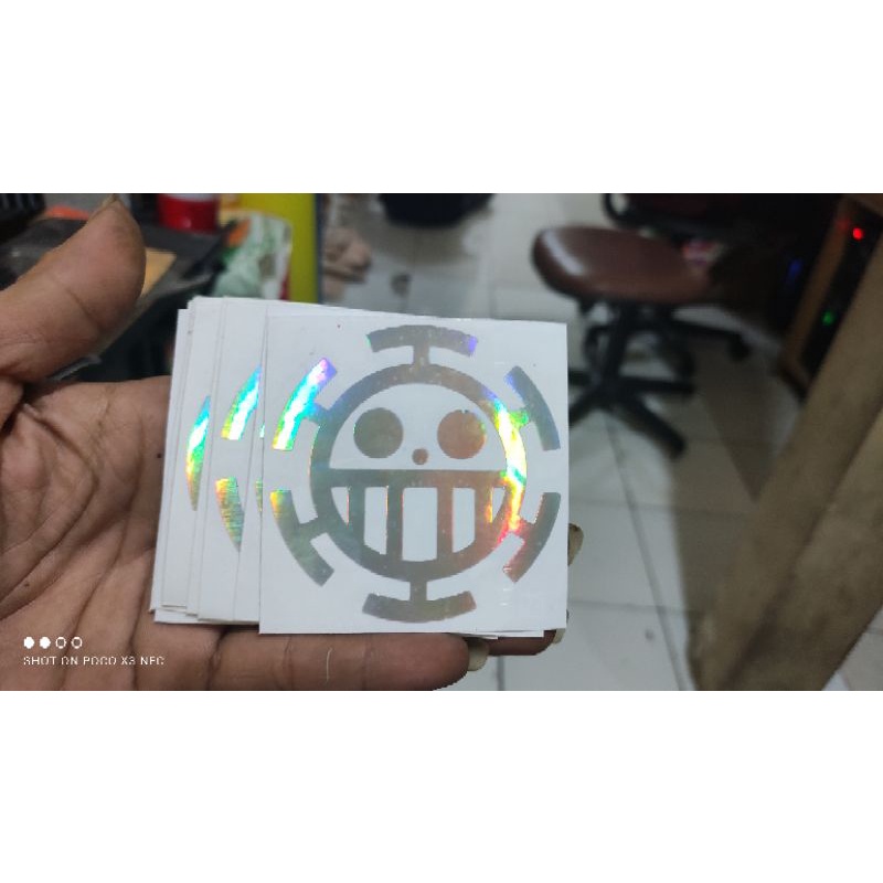 stiker cutting logo ONE PIECE stiker motor