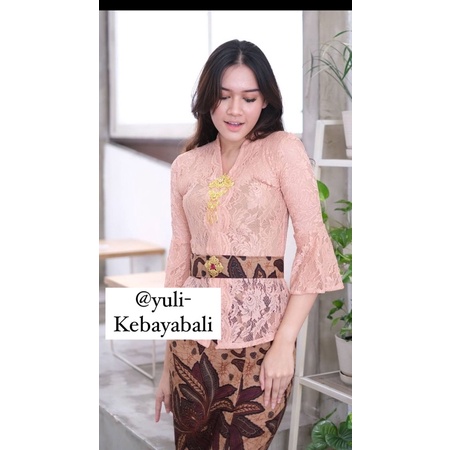 Kebaya Jadi Murah Lengan Lonceng Rumbai | Kebaya Kartini yuli_kebayabali