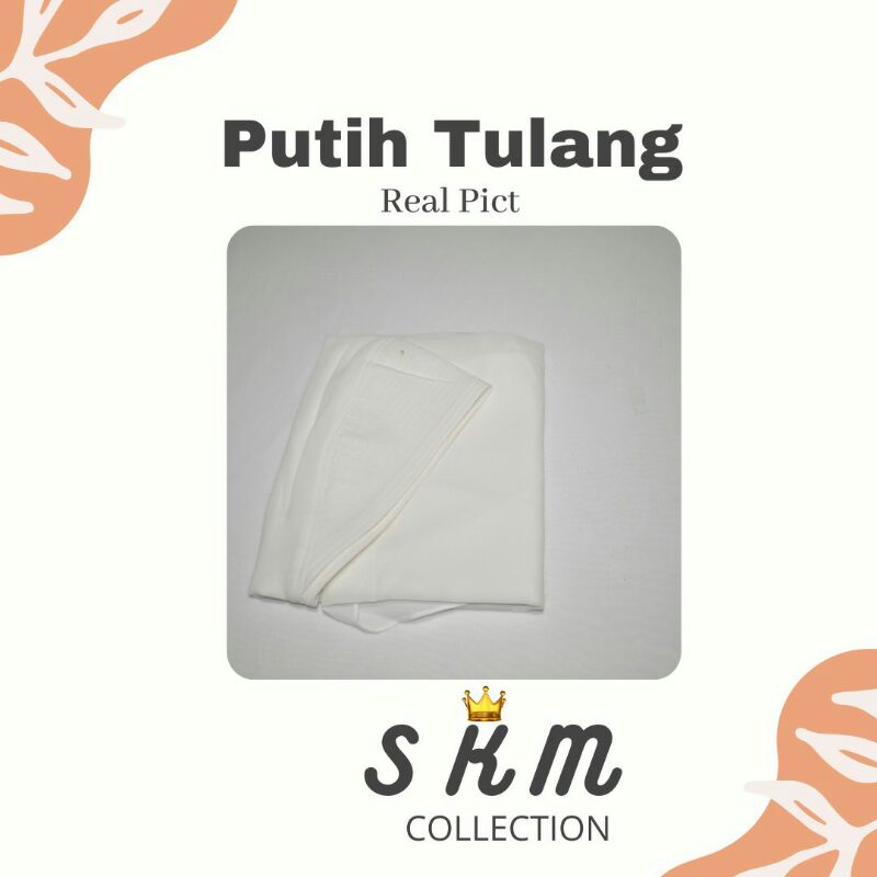 khimar instan LV ceruty beby doll premium hijab/ jilbab / kerudung LV ceruty dua layer premium-Putih tulang