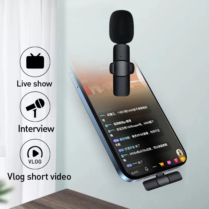 【Beli dua diskon 20%】 GOOJODOQ Edisi Professional Microphone 2nd Gen wireless Microphone PC Laptop Zoom Webinar Podcast Teleconference Meeting