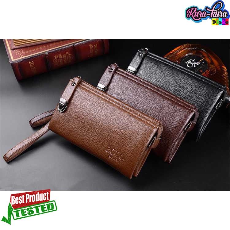 FEIDIKABOLO Dompet Pria Bahan Kulit Elegan Fashion Murah 