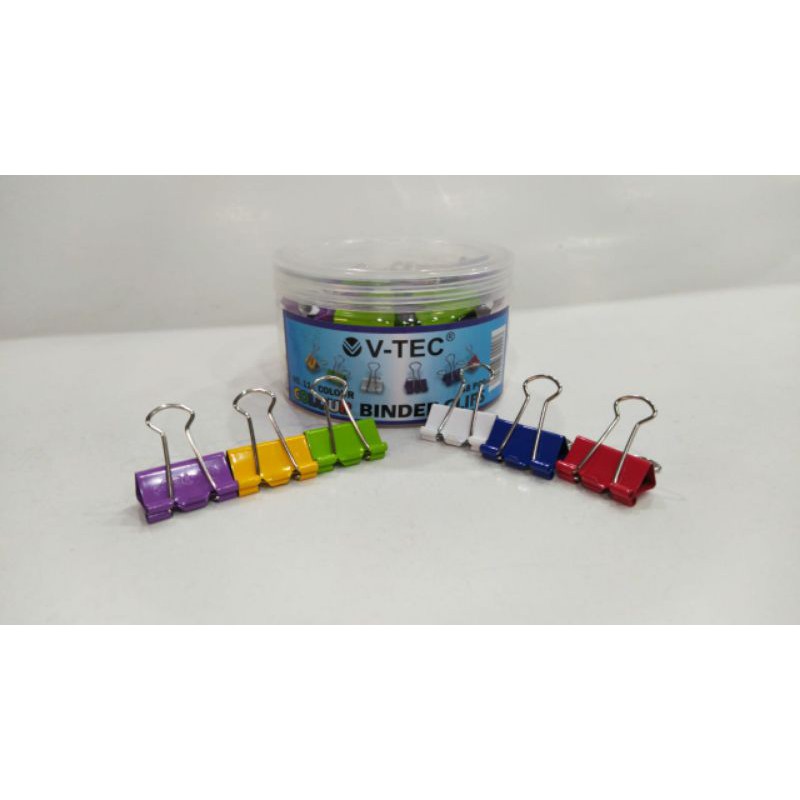 

V-TEC BINDER CLIPS NO 111 COLOUR (Tube)