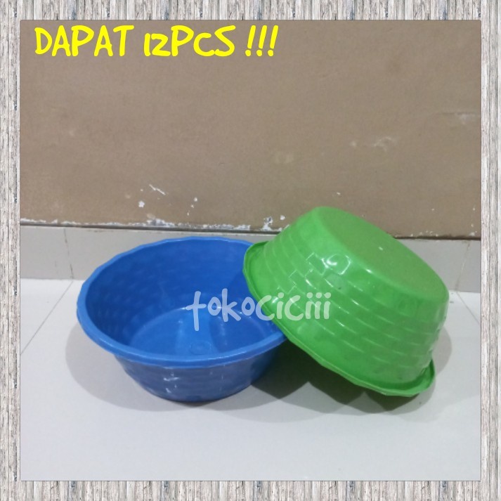 Isi 12 PCS Waskom Lili /Waskom Plastik/Waskom berkatan /Baskom Hajatan/Baskom