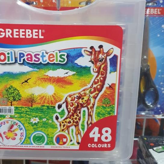 

♢ Crayon GREEBEL Oil Pastels 48 Warna ◄
