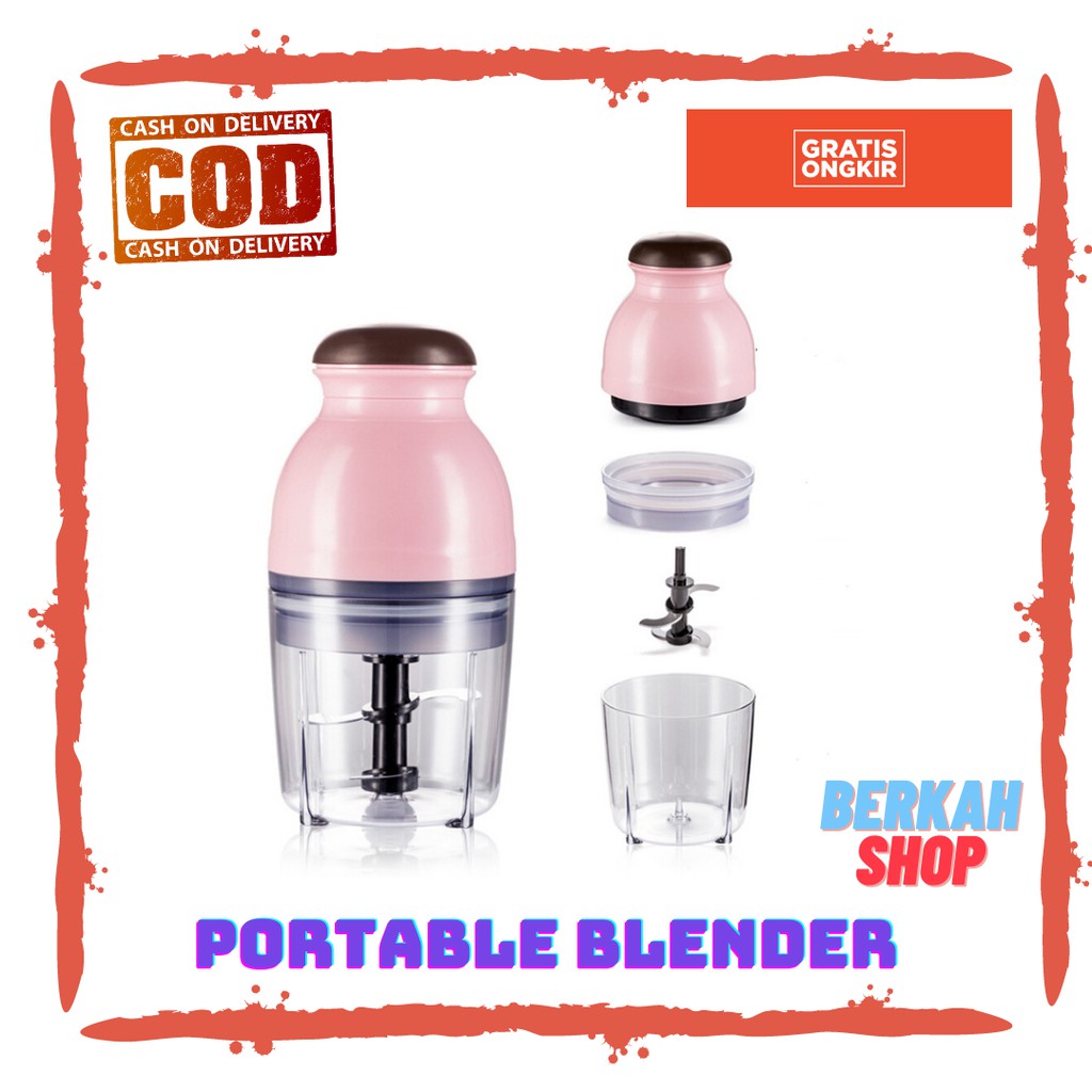 Blender Kapsul  / blender mini unik / blender murah Blender / Penggiling daging sayur buah-buah meat mincer chopper kapsul mini BLENDER DAGING / MEAT GRINDER / BLENDER KAPSUL CAPSULE CHOPPER DAGING BLENDER KAPSUL JUICER BUAH / SAYUR DAN DAGING 4 PISAU