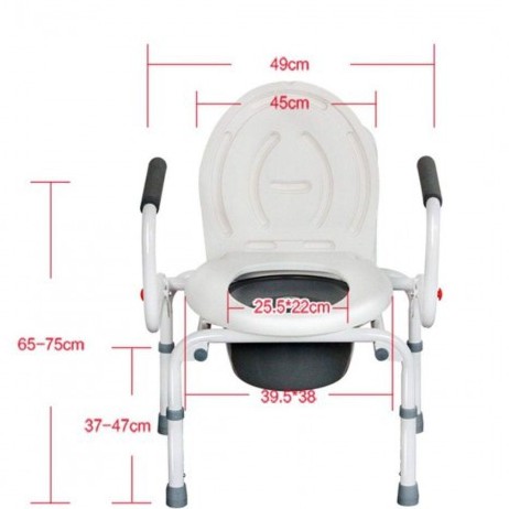 Commode Chair (Kursi BAB) Tanpa Roda FS813 / FS-813 / FS 813 / Kursi BAB Lansia