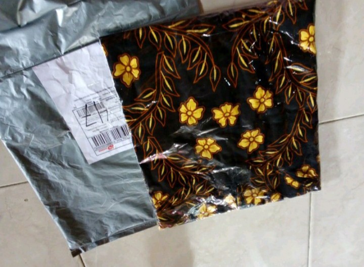 Batik Couple Keluarga Sania Ruffle Ori Ndoro Jowi Dnt Motif Kembang Langit