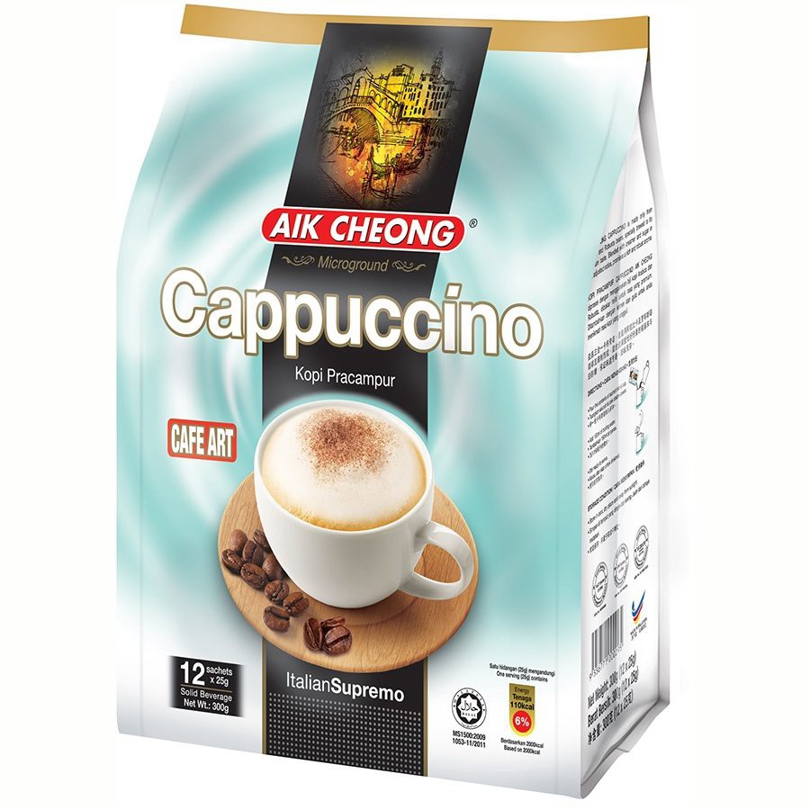 

Aik Cheong Cappuccino 12 Sachets x 25 gram