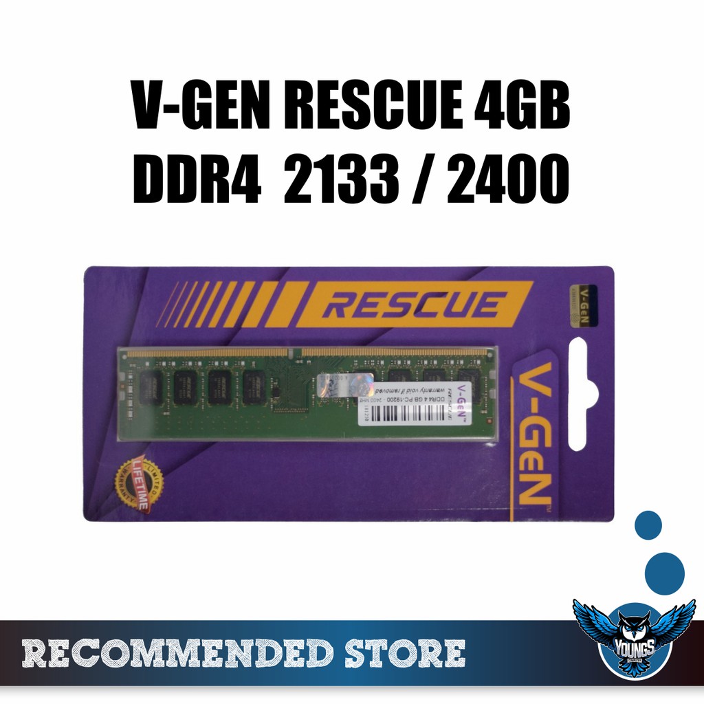 RAM PC V-GEN RESCUE 4GB DDR4 PC-17000 / 19200 LONGDIMM VGEN