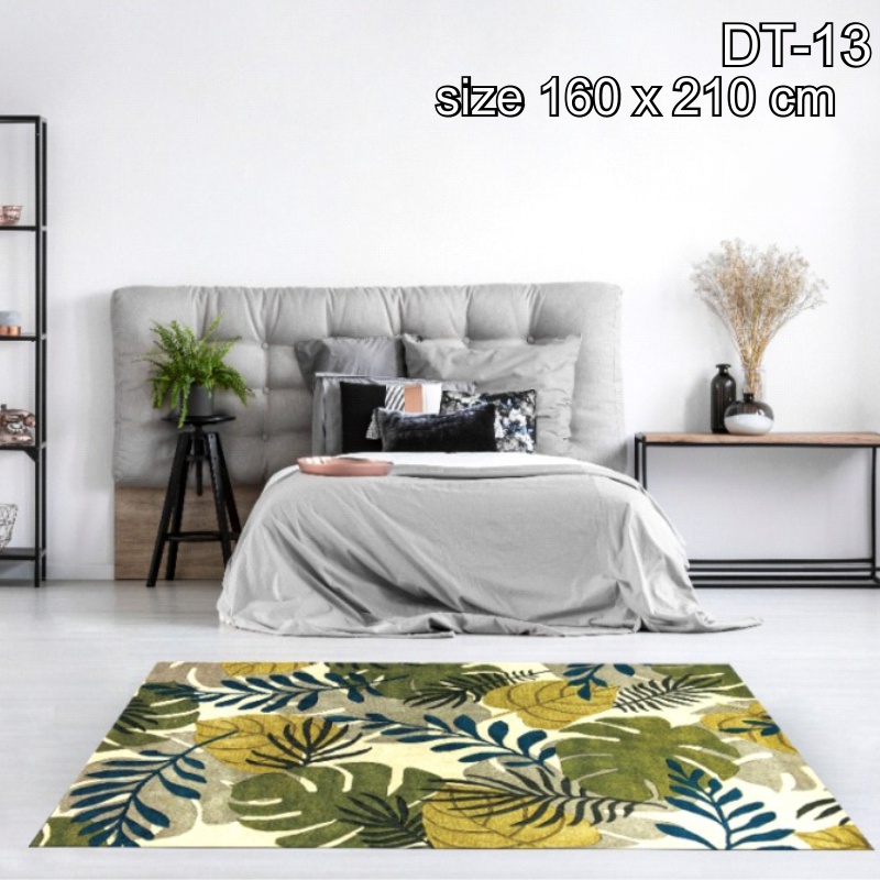 Karpet Lantai Permadani Berbagai motif Anti Slip Terjangkau Ukuran 160cm X 210cm WD