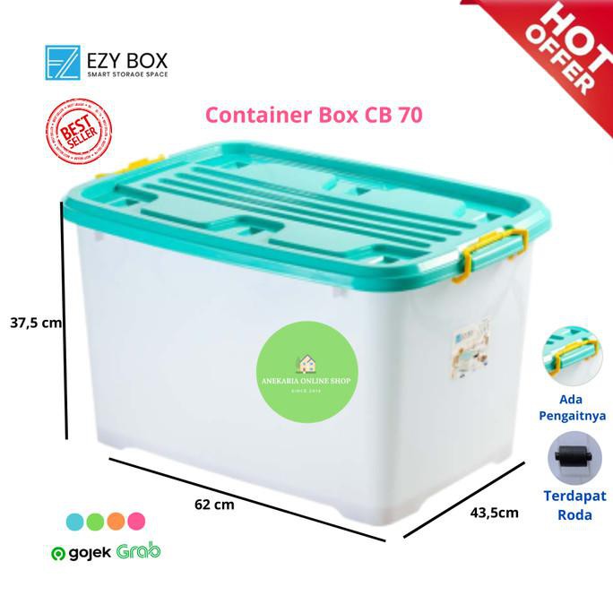 EZY Container Box 70 Liter - Biru Muda