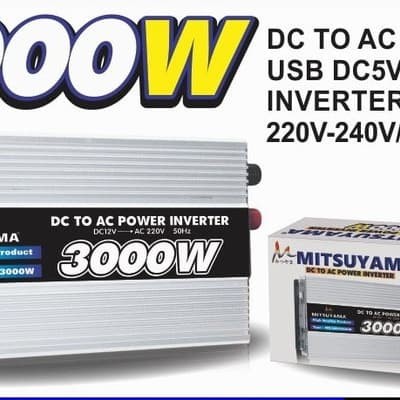 COD Power Inverter DC to AC 3000 Watt 3000 Watt Merk Mitsuyama MS-INV3000 3000WATT