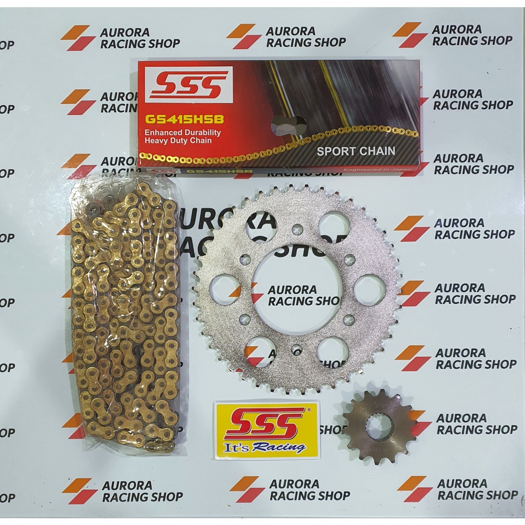GEAR SET SSS SCORPIO & RANTAI SSS 415 HSB GOLD
