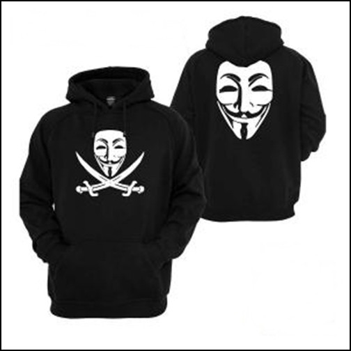 READY JAKET COWOK SWEATER HACKER ANONYMOUS MAN HITAM ALL SIZE - S M L XL 2XL 3XL 4XL 5XL / BIG SIZE