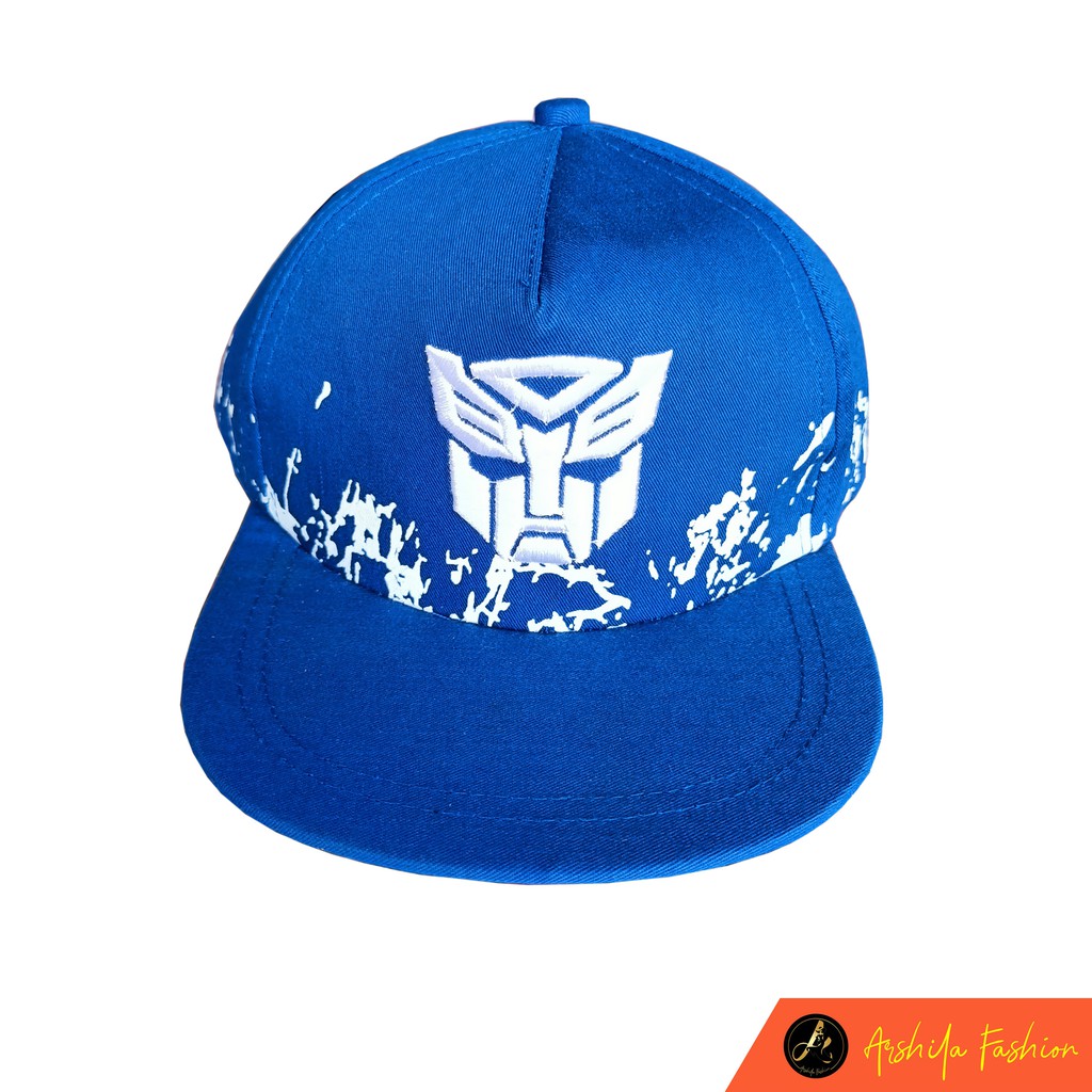 Topi Snapback Anak Motif  Transformer Bercak usia 4 - 12 tahun / Arshila_fashion