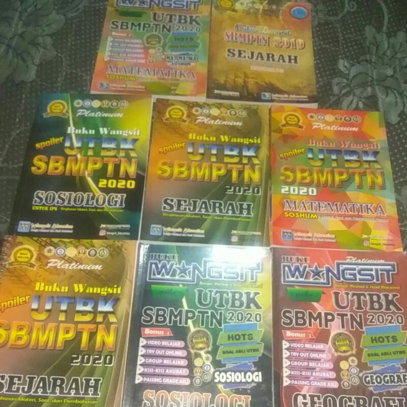 PRELOVED WANGSIT PLATINUM SOSHUM 2020 2019 SBMPTN SOSIOLOGI GEOGRAFI MATEMATIKA IPS SEJARAH ORIGINAL