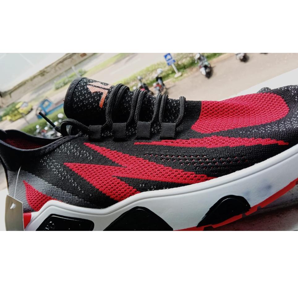 Siap Kirim.. (OBRAL NODA) Larocking - Nexus Merah Hitam | Sepatu Sneakers Running Gym Shoes Sports