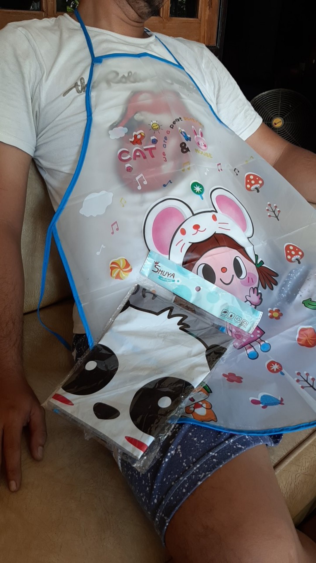 Apron Mama Koki Masak Celemek Masak Remaja Karakter Kartun Lucu